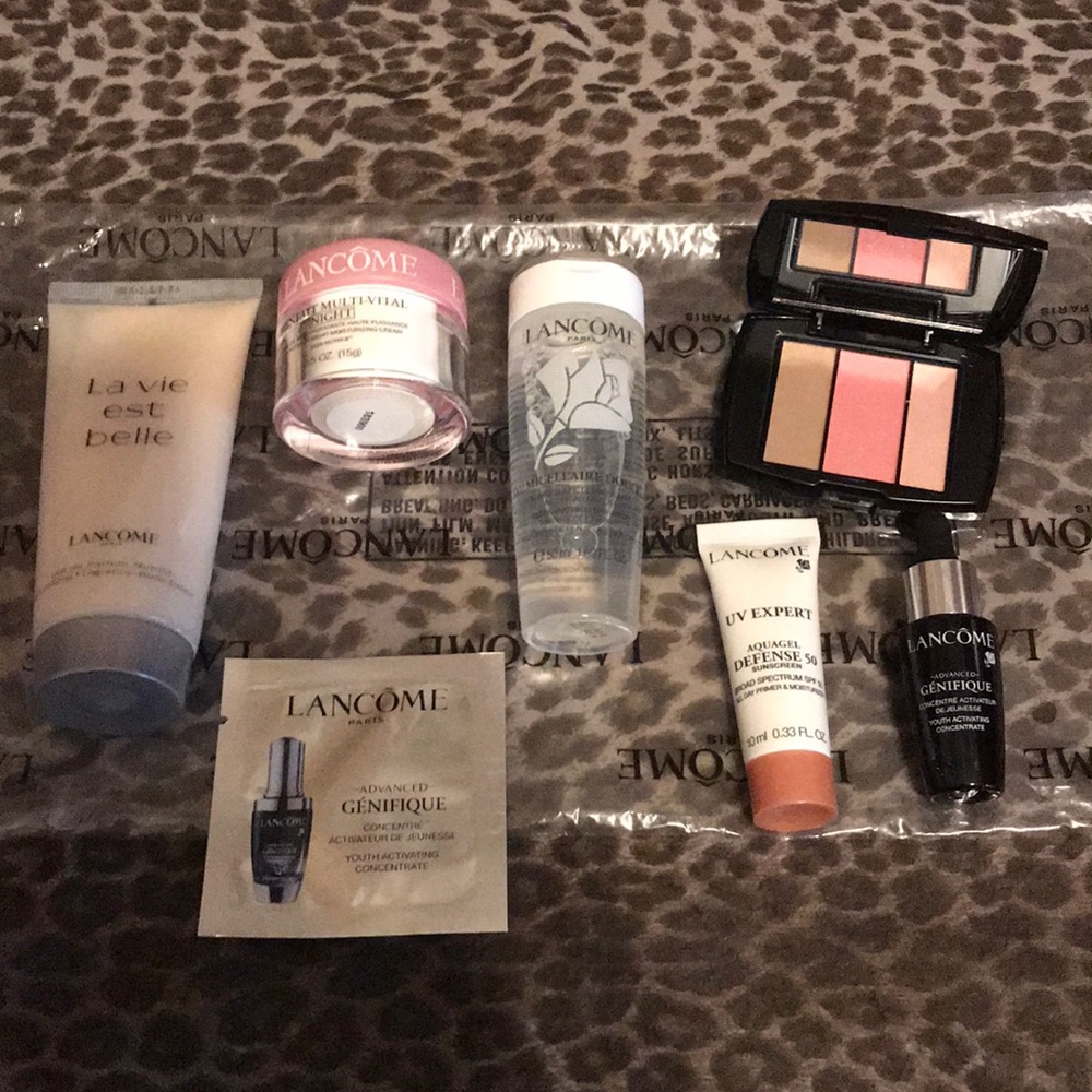 Lot of Lancôme travel size cosmetics